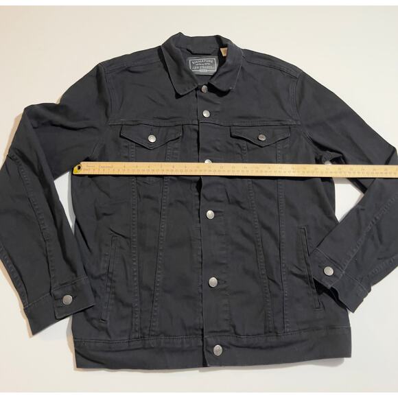 Levi’s Strauss gold men’s black jeans jacket - Picture 7 of 8